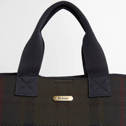 Barbour Womens Barbour Layla Tartan Mini Tote Bag Shadow Classic Tartan