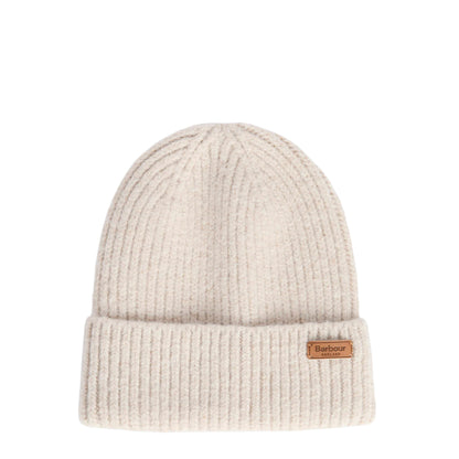 Barbour Womens Barbour Pendle Beanie & Gloves Gift Set Eggshell