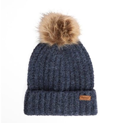 Barbour Womens Barbour Saltburn Beanie & Tartan Scarf Gift Set Birchwood