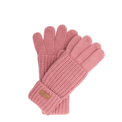 Barbour Womens Barbour Saltburn Knitted Glove Dusty Pink
