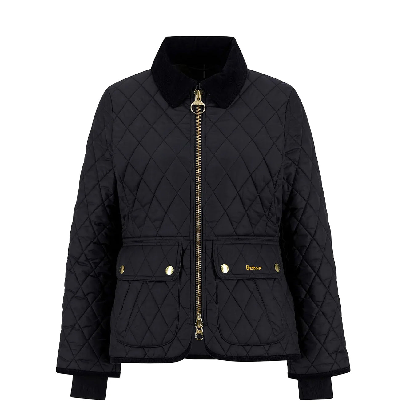 Barbour Womens Beadnell Fitted Quilted Jacket Black/Classic - The Sporting Lodge