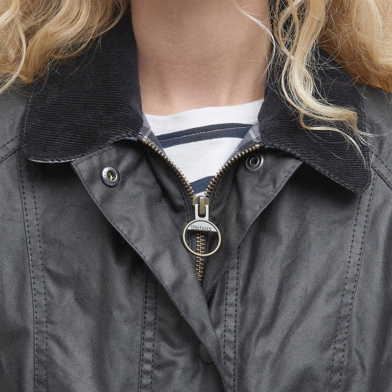 Barbour Womens Beadnell Wax Jacket Black - The Sporting Lodge