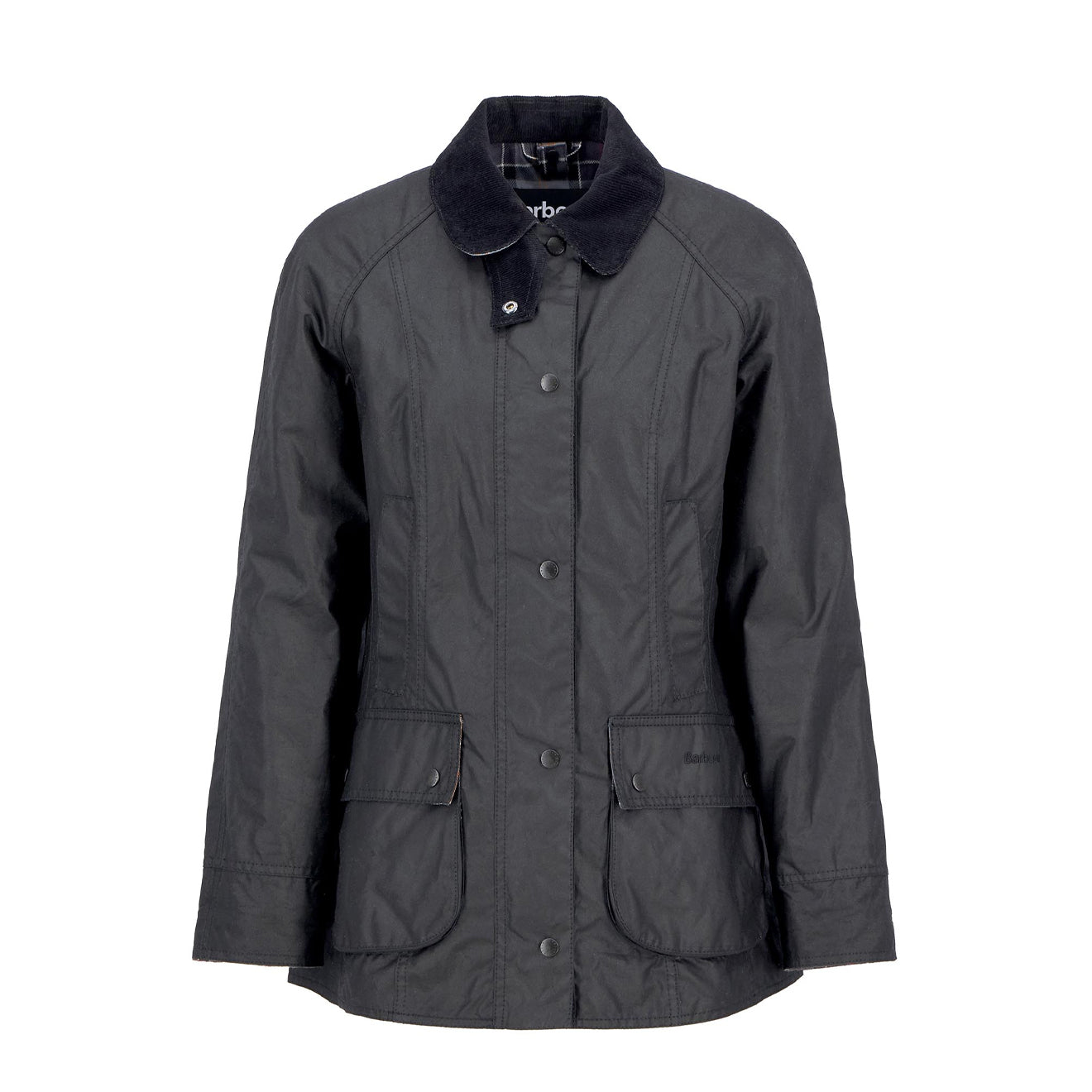 Barbour Womens Beadnell Wax Jacket Black - The Sporting Lodge