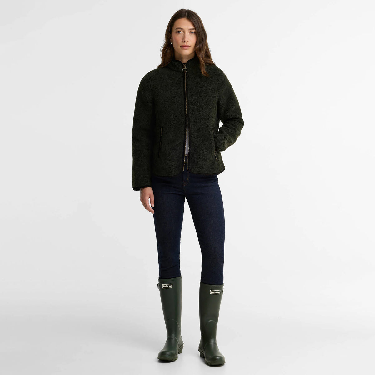 Barbour Womens Bede Wellington Olive