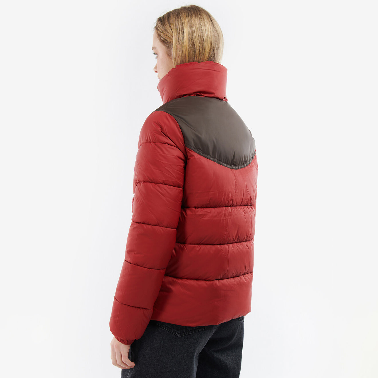 Barbour Womens Belford Quilted Jacket Dark Red / Mahogany Dress - The Sporting Lodge