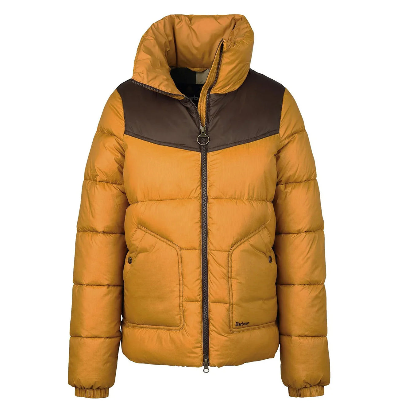 Barbour Womens Belford Quilted Jacket Dijon / Mahogany Ancient - The Sporting Lodge