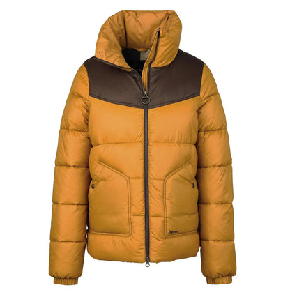 Barbour Womens Belford Quilted Jacket Dijon / Mahogany Ancient - The Sporting Lodge