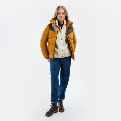 Barbour Womens Belford Quilted Jacket Dijon / Mahogany Ancient - The Sporting Lodge