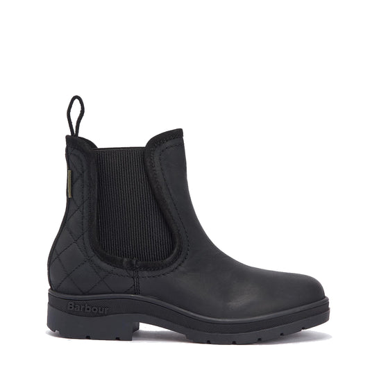 Barbour Womens Birch Chelsea Boot Black - The Sporting Lodge