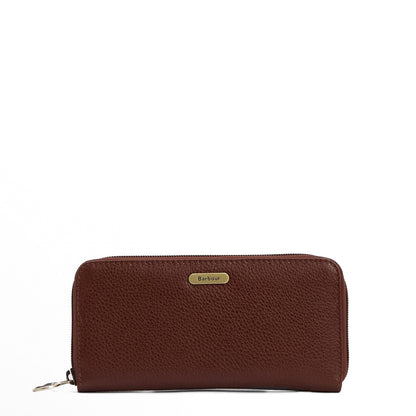 Barbour Womens Birch Leather Matinee Purse Brown