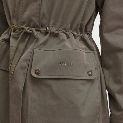 Barbour Womens Bowlees Waterproof Jacket Winter Moss / Classic - The Sporting Lodge