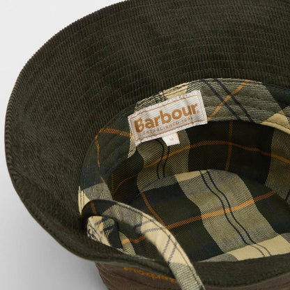 Barbour Womens Brackley Waxed Bucket Hat Fern/Beech