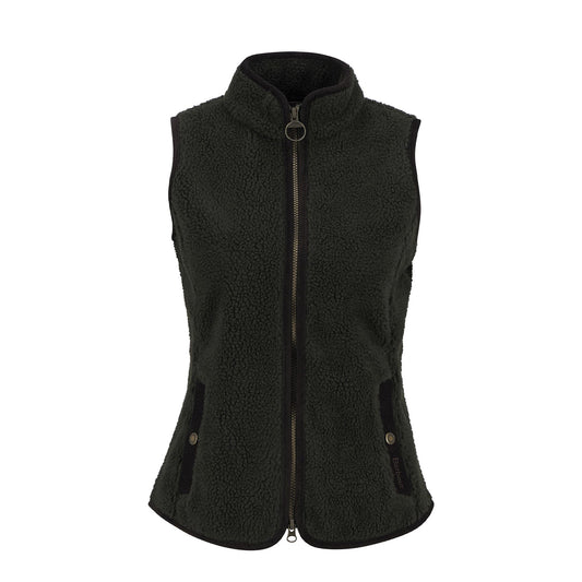 Barbour Womens Burford Fleece Gilet Olive/Classic