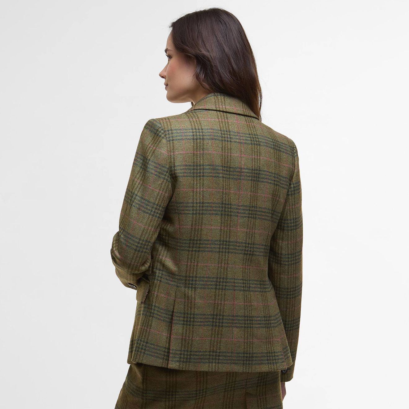 Barbour Womens Carlby Tailored Wool Blazer Arabesque/Brown - The Sporting Lodge