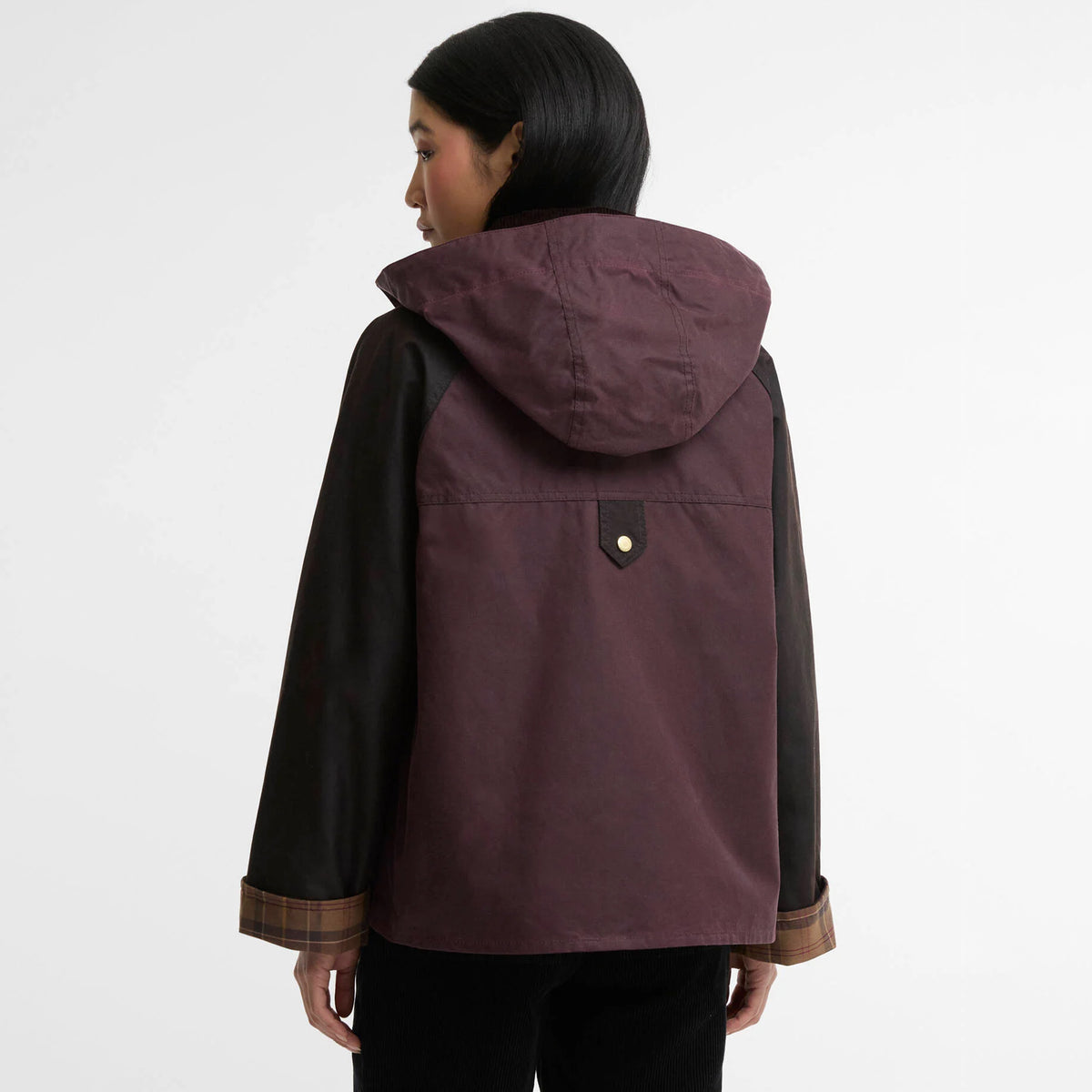 Barbour Womens Carville Wax Jacket Rustic / Bordeaux / Muted