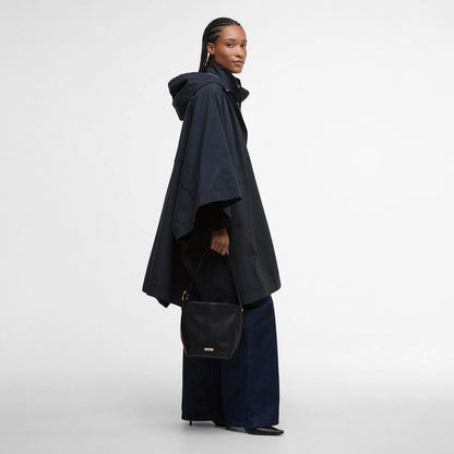 Barbour Womens Cedar Leather Bucket Bag Black