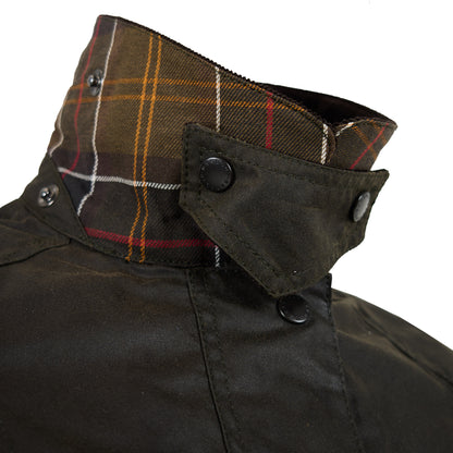 Barbour Womens Classic Beadnell Wax Jacket Olive