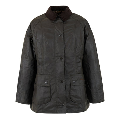 Barbour Womens Classic Beadnell Wax Jacket Olive