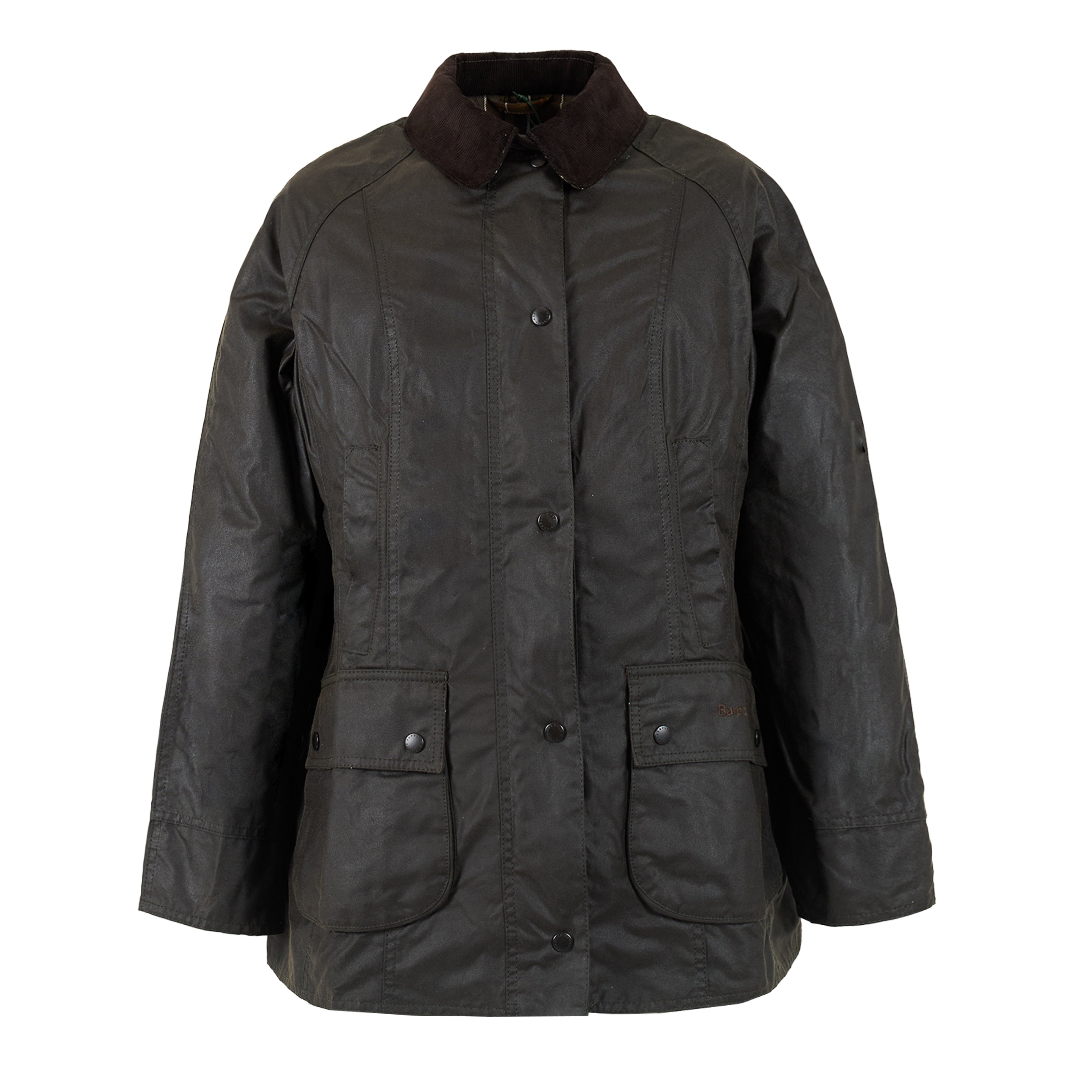 Barbour Womens Classic Beadnell Wax Jacket Olive | The Sporting Lodge