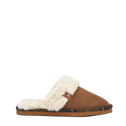 Barbour Womens Claudia Mule Slipper Camel - The Sporting Lodge