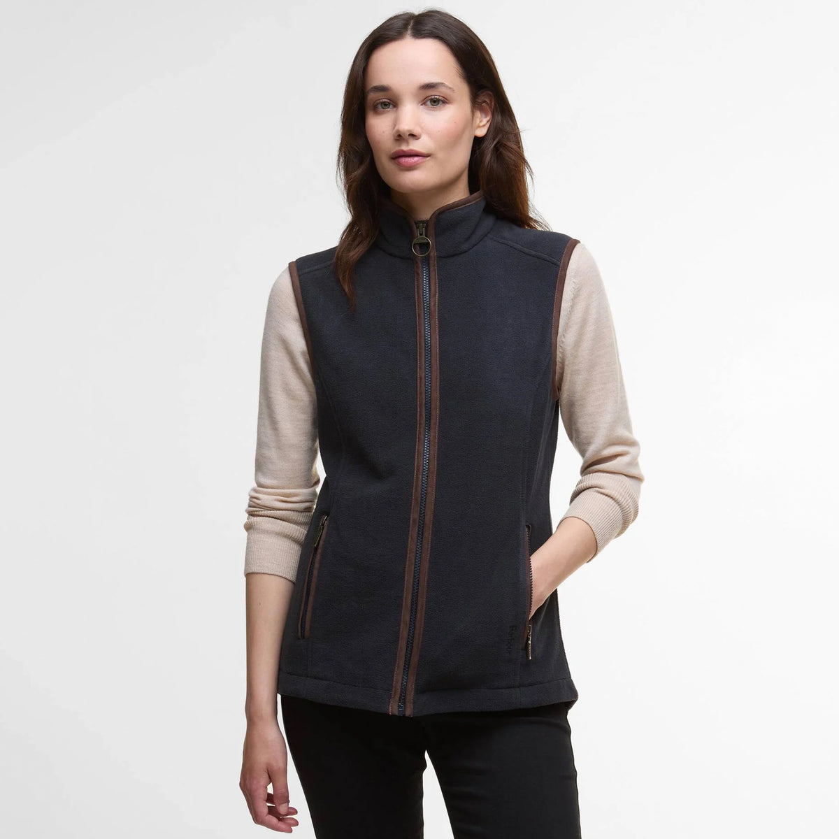 Barbour Womens Country Colton Fleece Gilet Navy