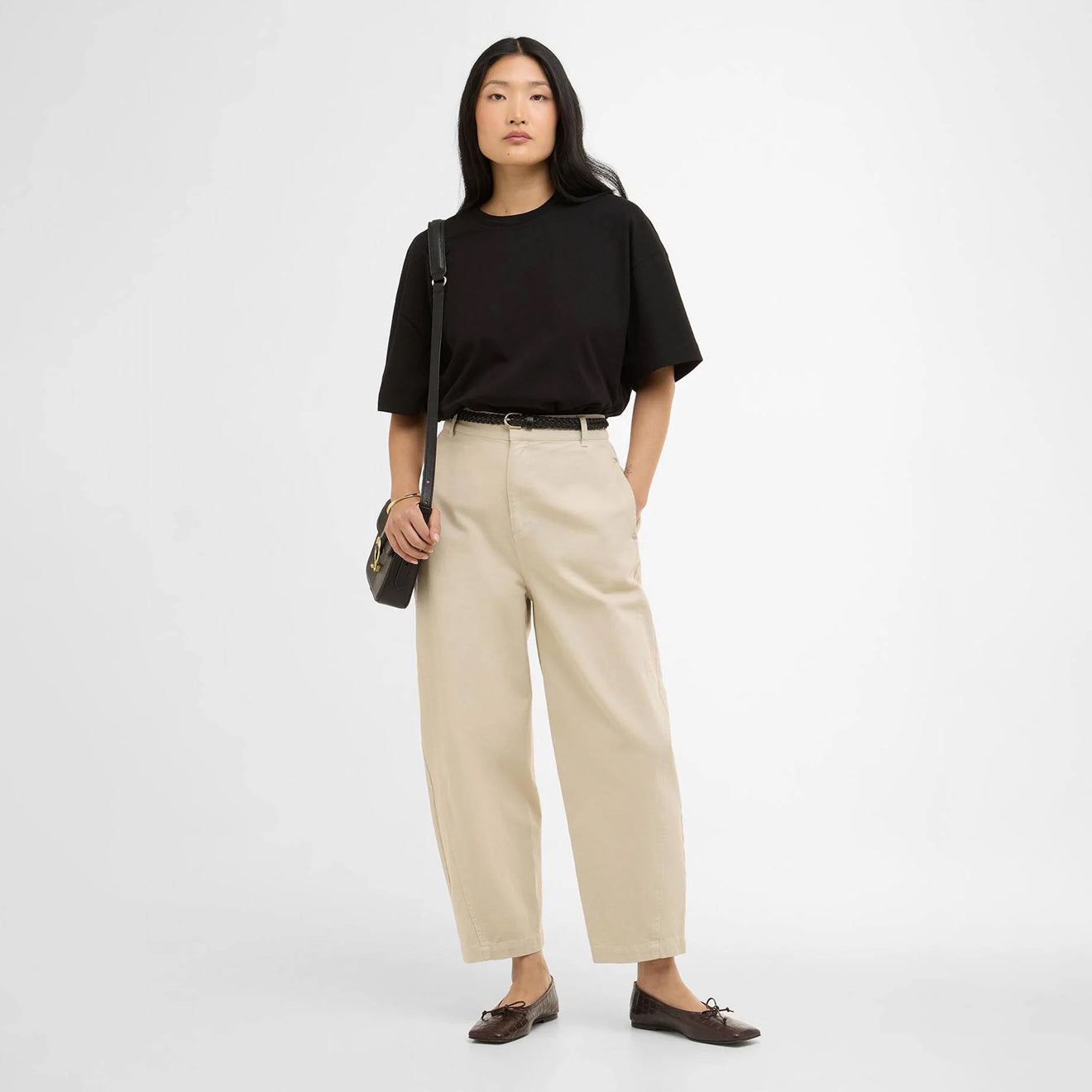 Barbour Womens Daya Barrel-Leg Jeans Jasmine