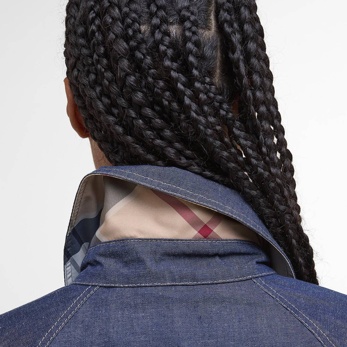 Barbour Womens Demi Showerproof Jacket Indigo/Hessian Tartan - The Sporting Lodge