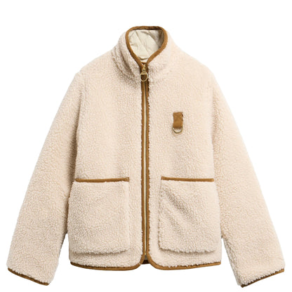 Barbour Womens Elenora Casual Fleece Jacket Ecru