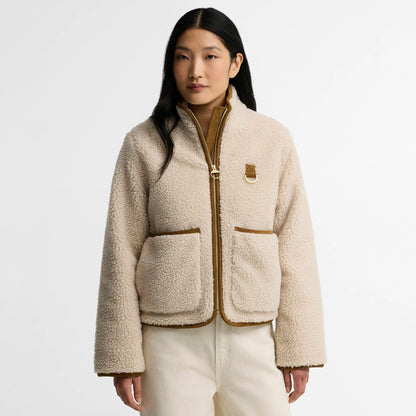 Barbour Womens Elenora Casual Fleece Jacket Ecru