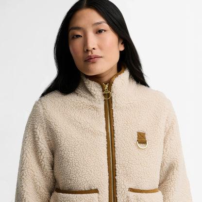 Barbour Womens Elenora Casual Fleece Jacket Ecru