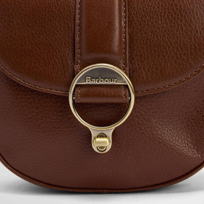 Barbour Womens Elm Leather Crossbody Bag Brown
