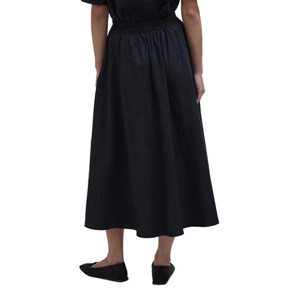 Barbour Womens Elsie Midi Skirt Black