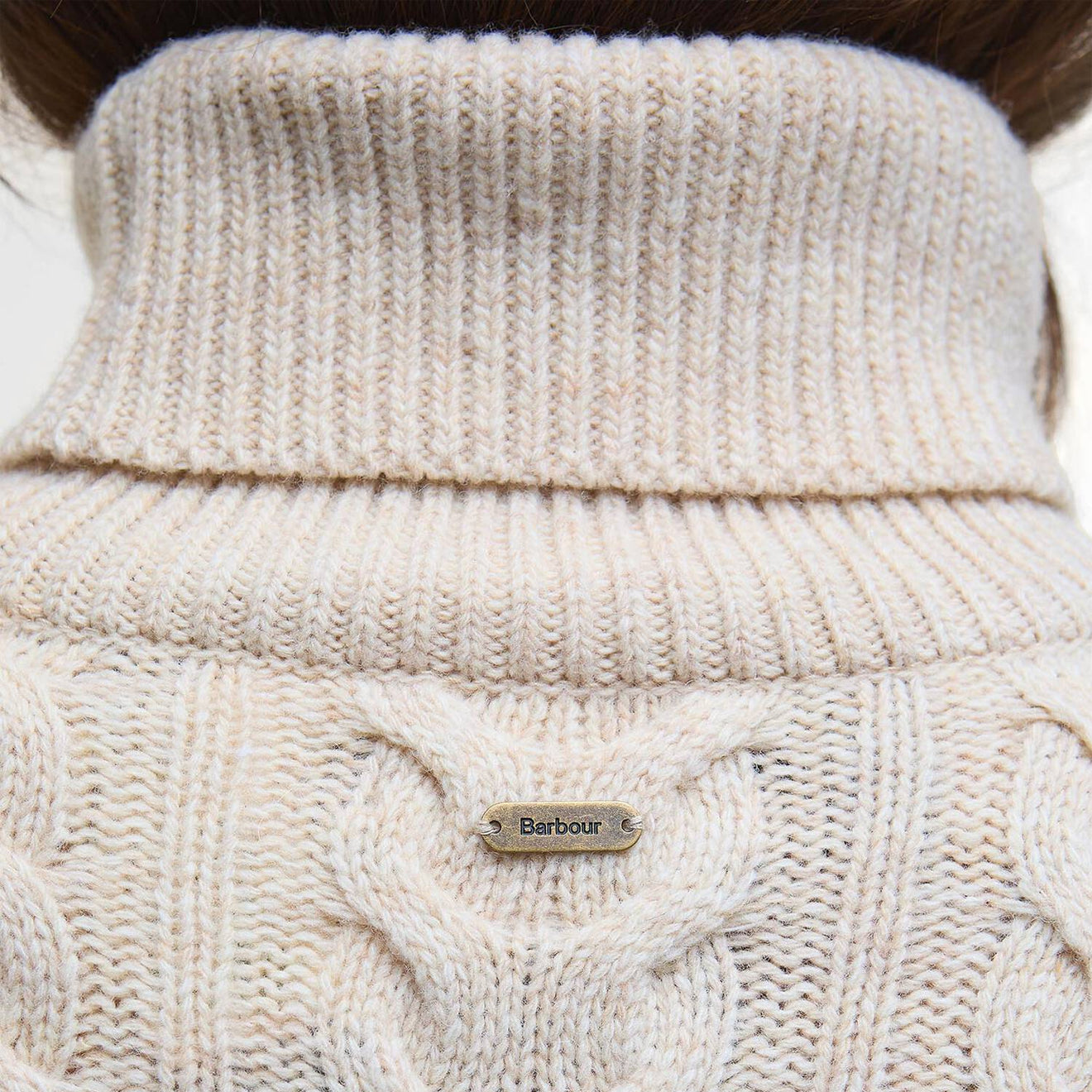 Barbour Womens Embleton Rollneck Jumper Birch - The Sporting Lodge