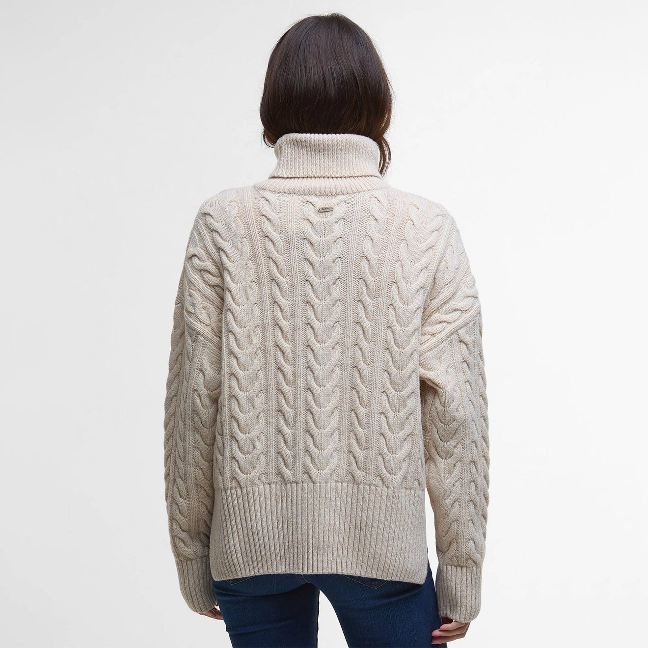 Barbour Womens Embleton Rollneck Jumper Birch - The Sporting Lodge