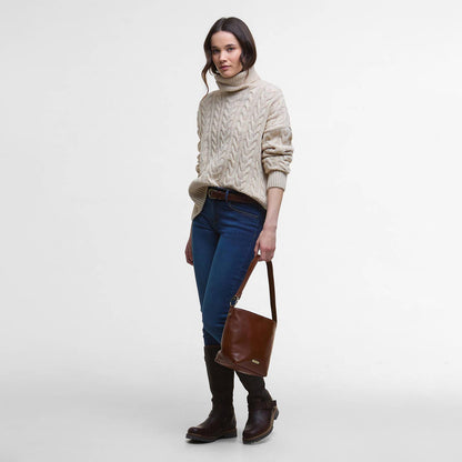 Barbour Womens Embleton Rollneck Jumper Birch - The Sporting Lodge