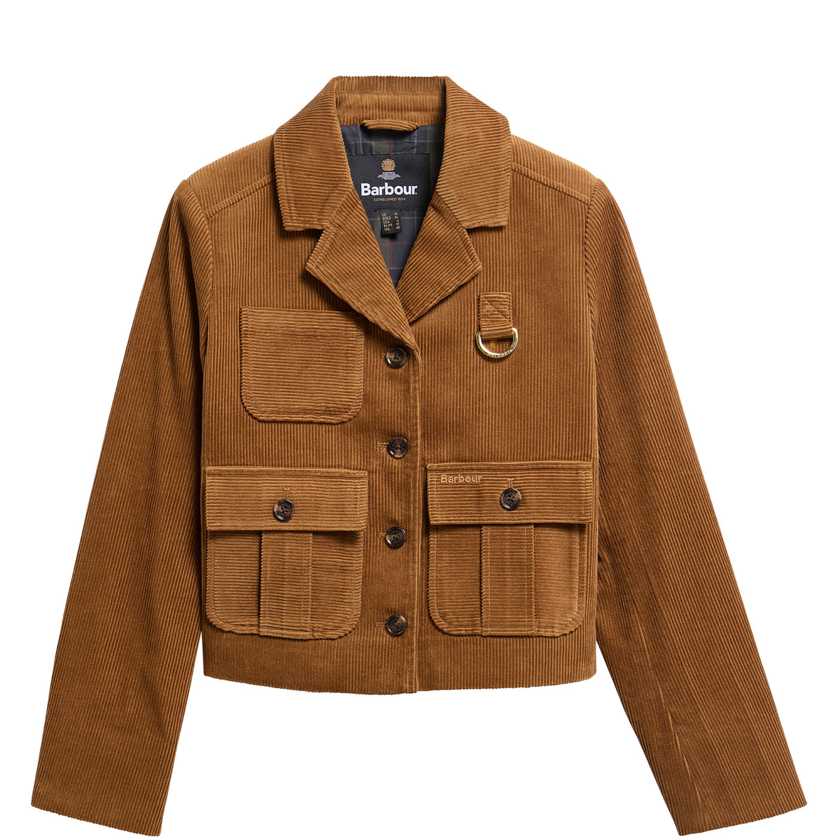 Barbour Womens Emmy Casual Jacket Tan / Shadow Classic