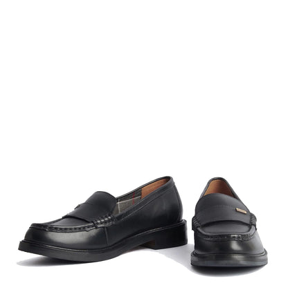 Barbour Womens Francis Loafer Black - The Sporting Lodge