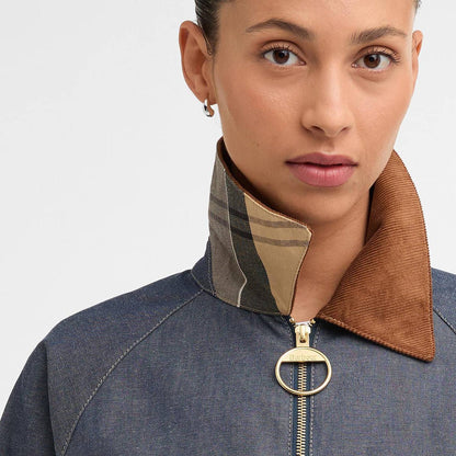 Barbour Womens Freckleton Denim Jacket Indigo / Dress - The Sporting Lodge