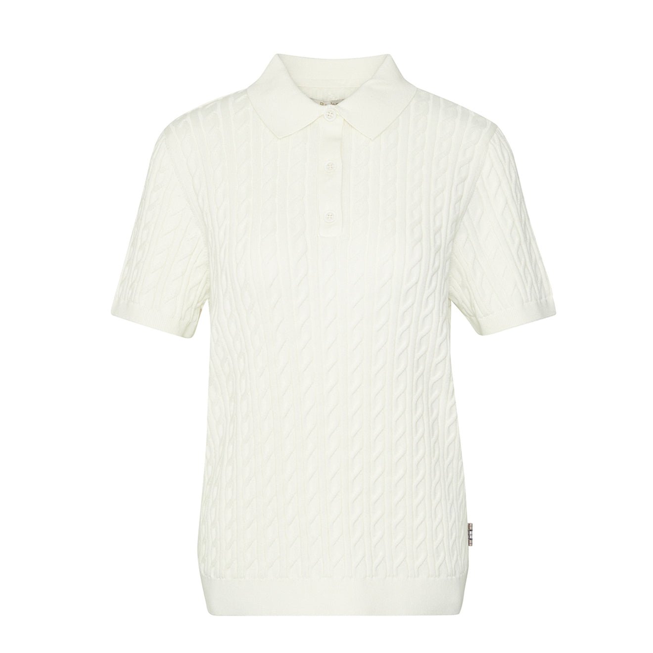 Barbour Womens Hartland Knitted Polo Jumper Cloud