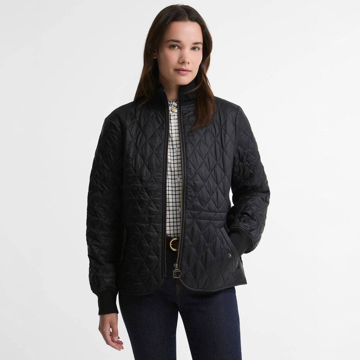 Barbour Womens Hermione Quilted Jacket Black / Shadow Classic