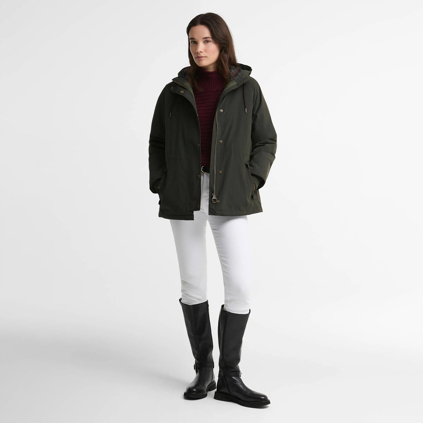 Barbour Womens Hester Waterproof Jacket Sage / Classic