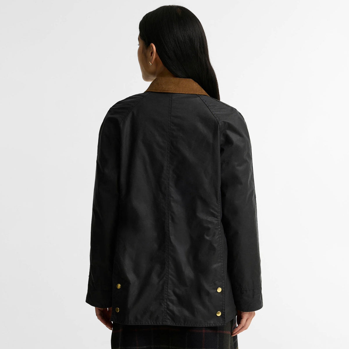 Barbour Womens Icons Beadnell Wax Jacket Navy / Birchwood