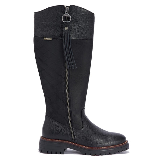Barbour Womens Ingrid Tall Boot Black - The Sporting Lodge