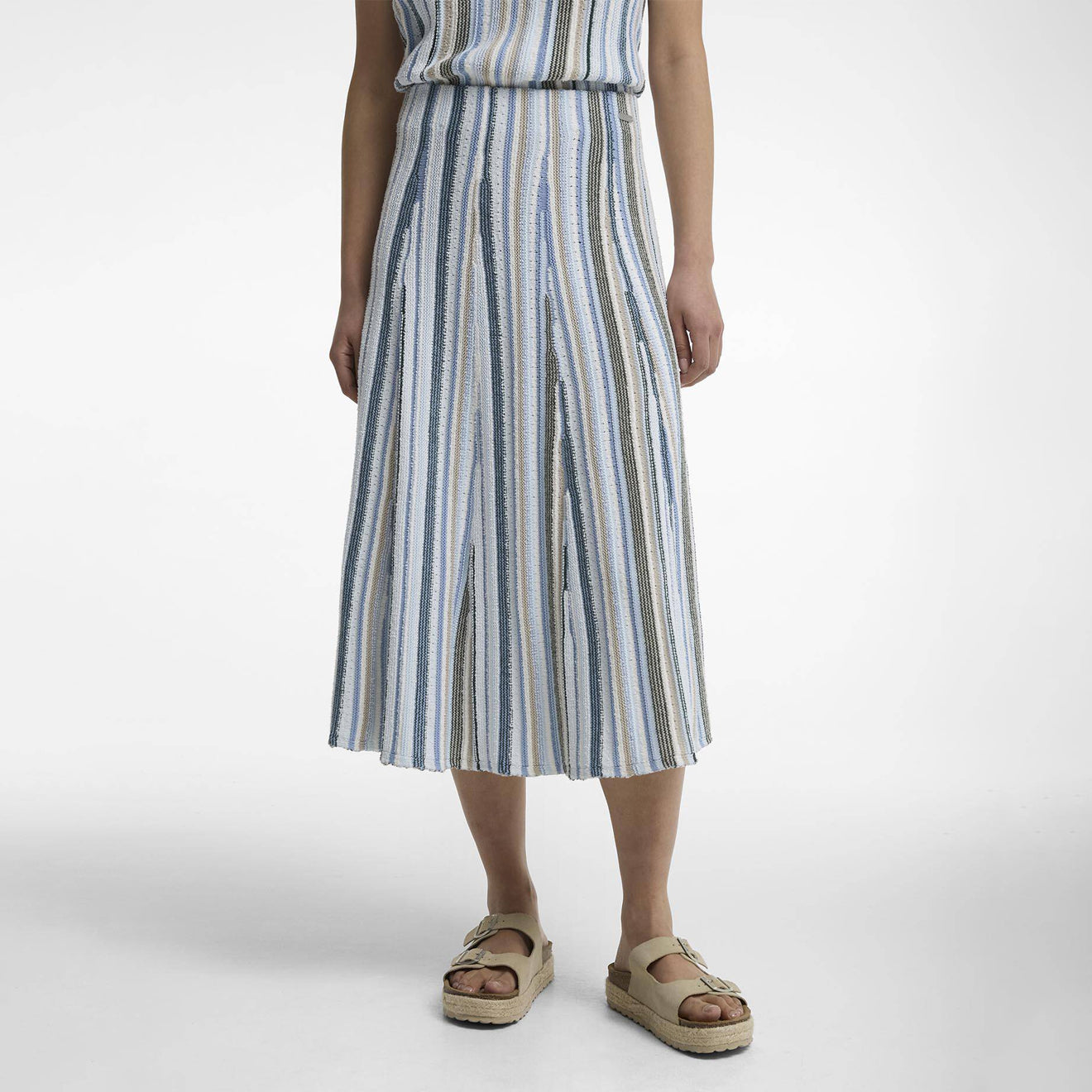 Barbour Womens Josie Knitted Maxi Skirt Multi