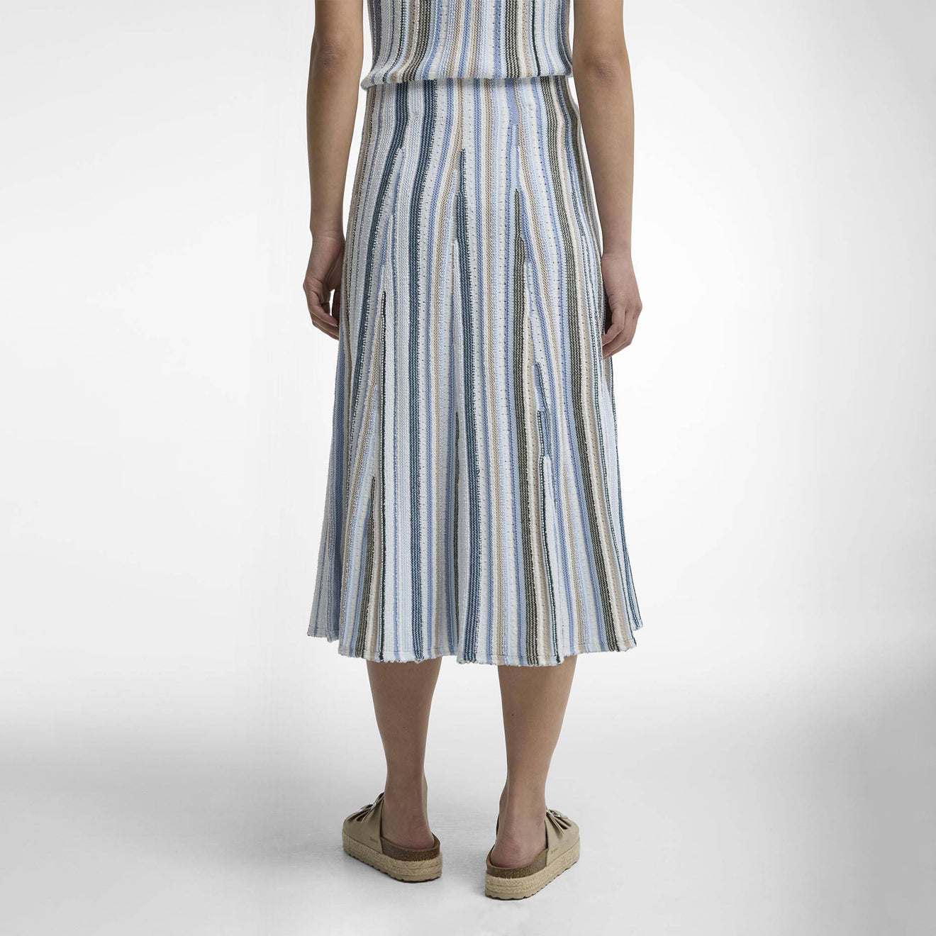 Barbour Womens Josie Knitted Maxi Skirt Multi