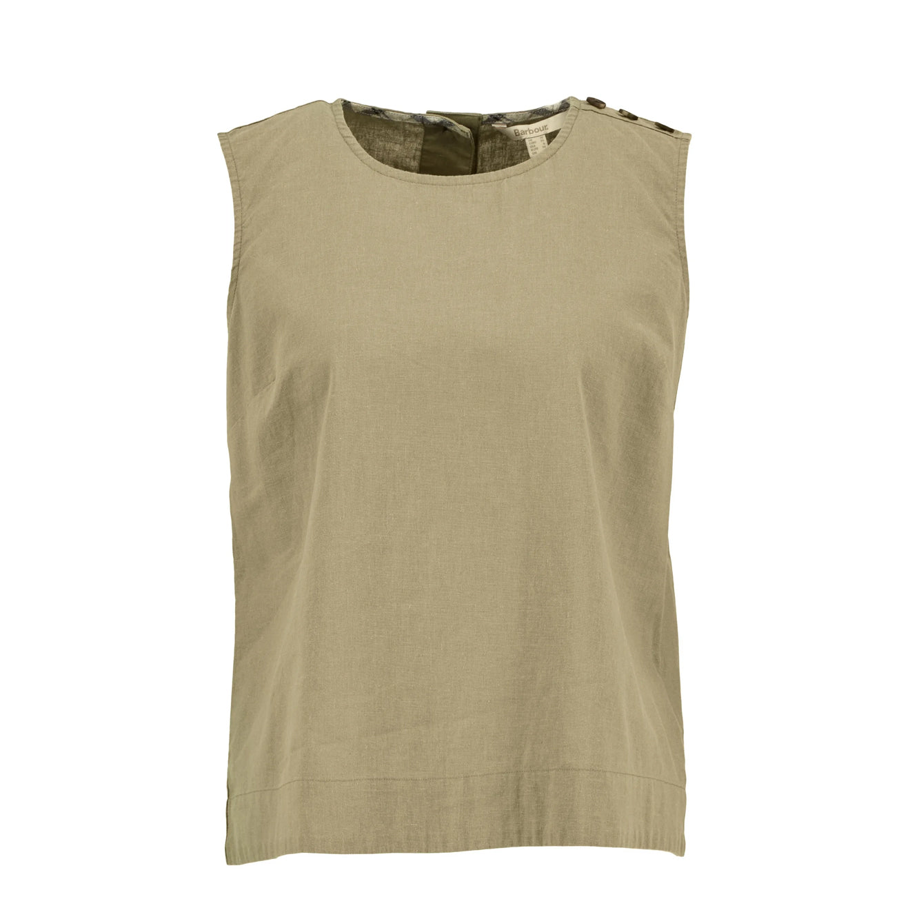 Barbour Womens Josie Top Bleached Olive