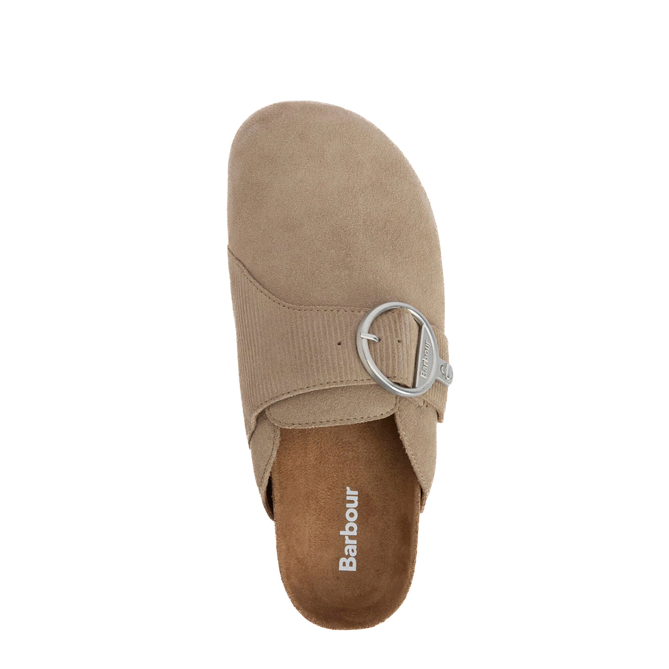 Barbour Womens Kyra Closed Toe Sandal Taupe Suede