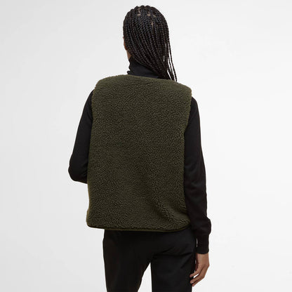 Barbour Womens Luciana Fleece Gilet Olive