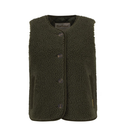 Barbour Womens Luciana Fleece Gilet Olive