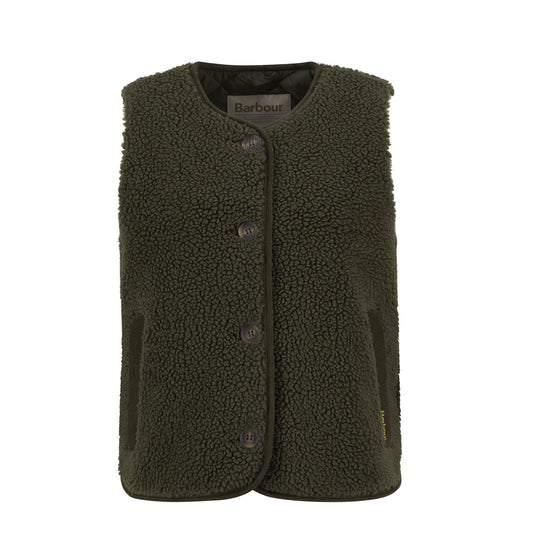 Barbour Womens Luciana Fleece Gilet Olive
